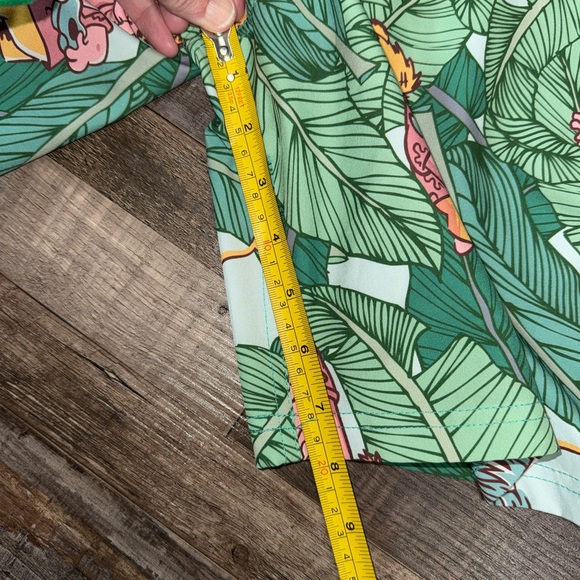 Nickelodeon SpongeBob SquarePants Tropical Swim Trunks XL Mint Green Mesh Lined - Picture 5 of 7